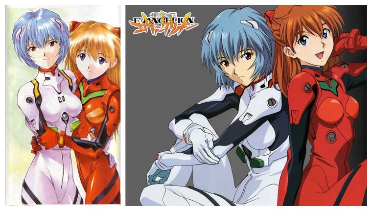 Así es como la IA reveló las nuevas versiones de Rei y Asuka en los FanArts de Evangelion