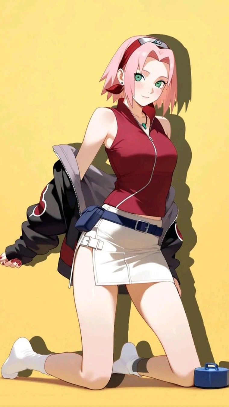 Sakura Haruno presenta una estatura media, cabello rosado corto, ojos verdes y una complexión delgada, características que evolucionan a lo largo de la serie. Sakura Haruno presenta una estatura media, cabello rosado corto, ojos verdes y una complexión delgada, características que evolucionan a lo largo de la serie.