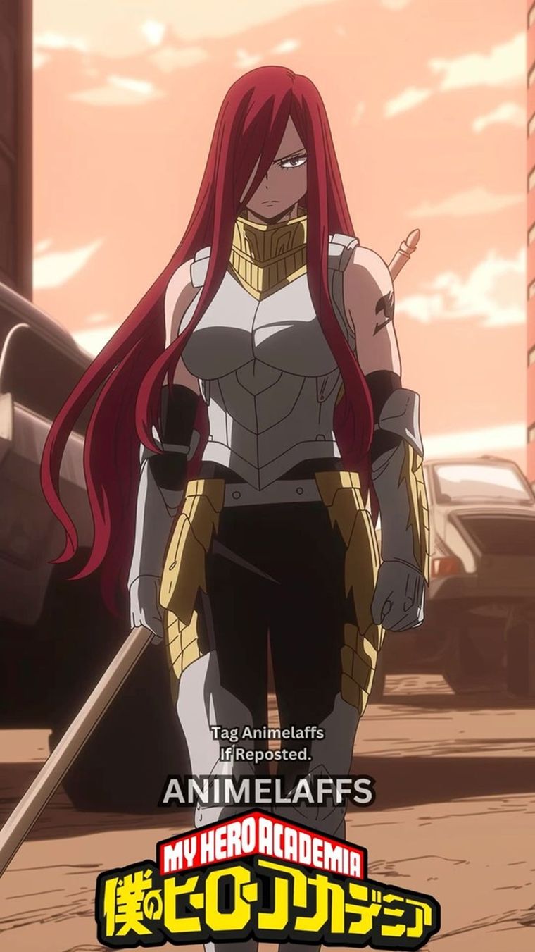 Erza Scarlet en el mundo de My Hero Academia. Erza Scarlet en el mundo de My Hero Academia.