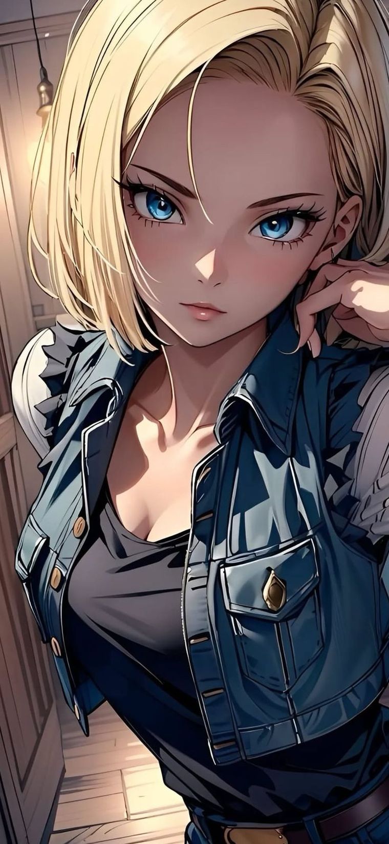 Androide 18 es una poderosa y encantadora luchadora del universo Dragon Ball Z. Androide 18 es una poderosa y encantadora luchadora del universo Dragon Ball Z.