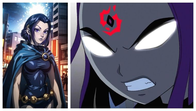 Esta IA recrea una impactante versión realista de Raven, en la versión de Teen Titans