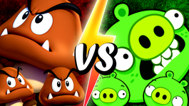 Bad piggy vs Goomba: cuál de estos personajes ganaría en una contienda virtual