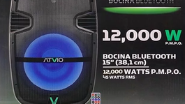 Walmart ofrece gran descuento en este bafle portátil Atvio por tiempo limitado.