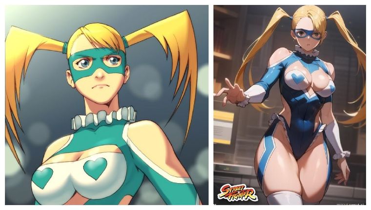 La magia de la IA recrea la versión realista de Rainbow Mika, la bella luchadora de Street Fighter