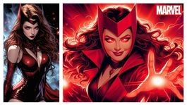 Scarlet Witch se escapa de los Marvel Comics y la IA la trae al mundo real
