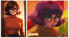La IA desarrolla los 5 FanArts más impresionantes de Vilma Dinkley, la protagonista de Scooby Doo