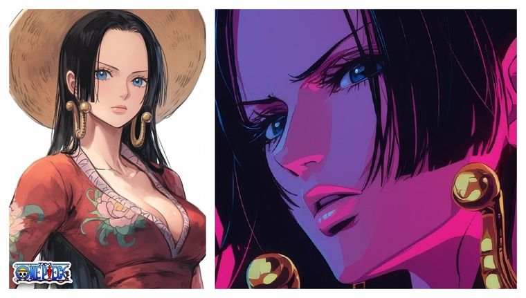 Descubre los 5 mejores Fan Art que esta IA seleccionó para la impresionante Boa Hancock de One Piece