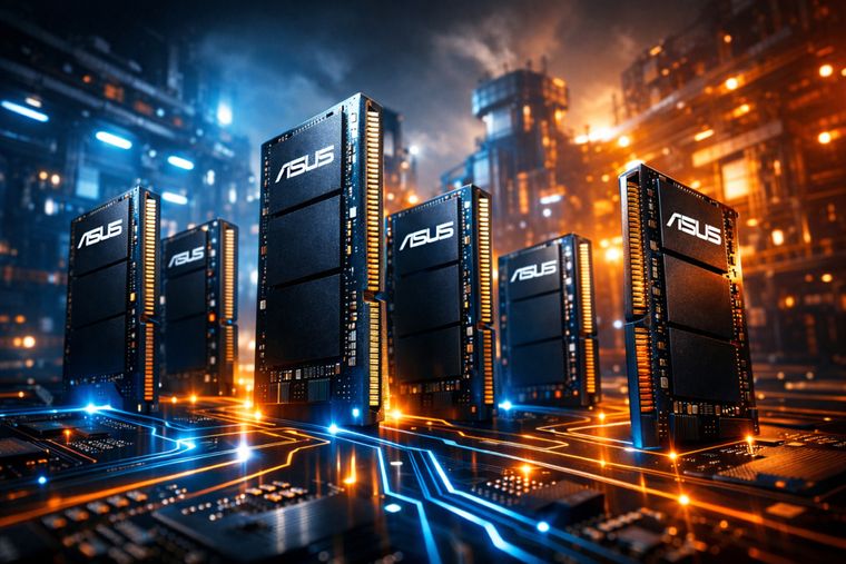 ASUS evalúa fabricar DRAM propia para estabilizar el mercado de memorias.