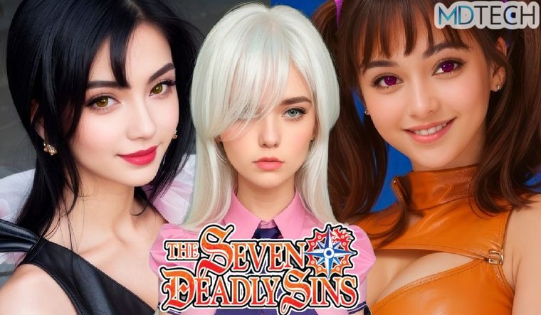 Así se verían los personajes de Seven Deadly Sins de carne y hueso, según esta IA