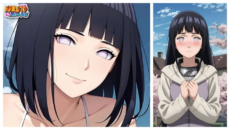 Descubre la versión hiperrealista de Hinata Hyuga, la bella pareja de Naruto