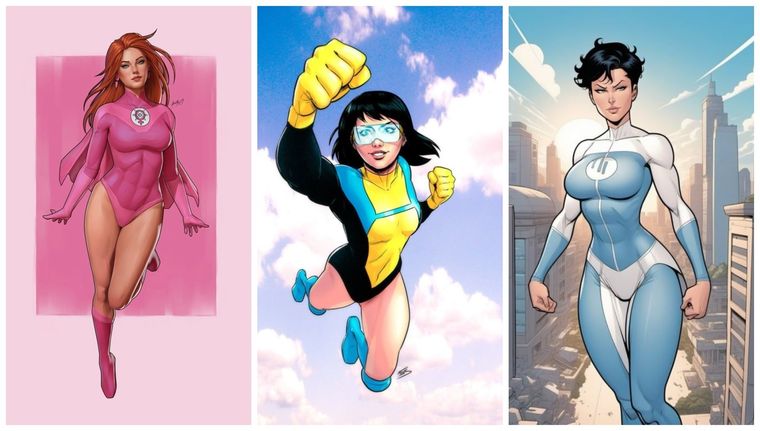 Las poderosas mujeres de Invencible cobran vida con un realismo sorprendente.
