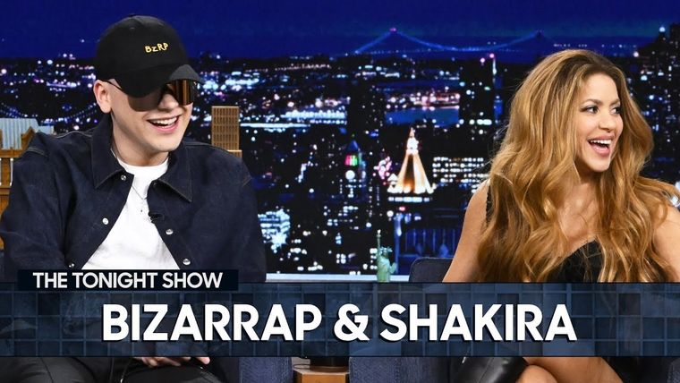 Bizarrap y Shakira brillaron el programa de Jimmy Fallon.