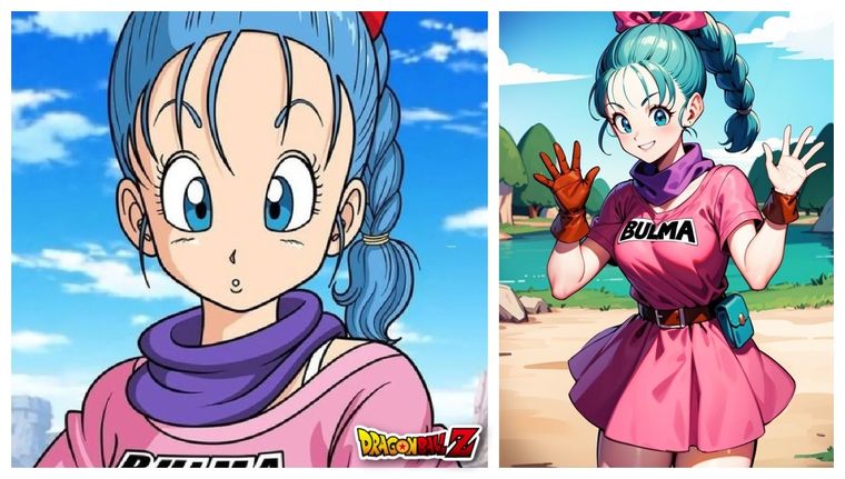 Esta IA recrea a la perfección las imágenes realistas de Bulma en Dragon Ball Z