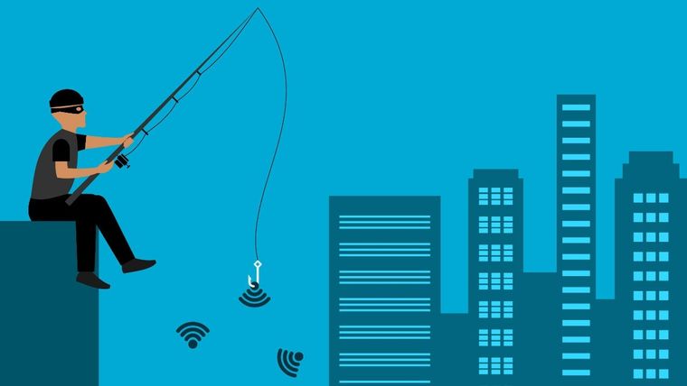 Evitar estafas en redes públicas