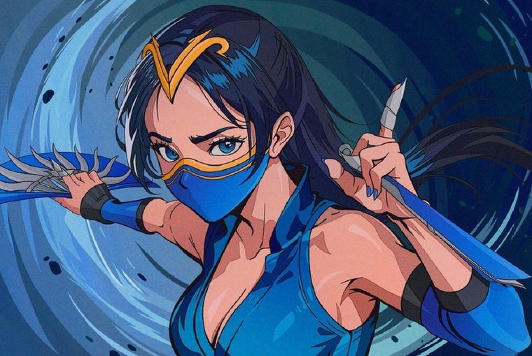 Kitana, de la saga Mortal Kombat