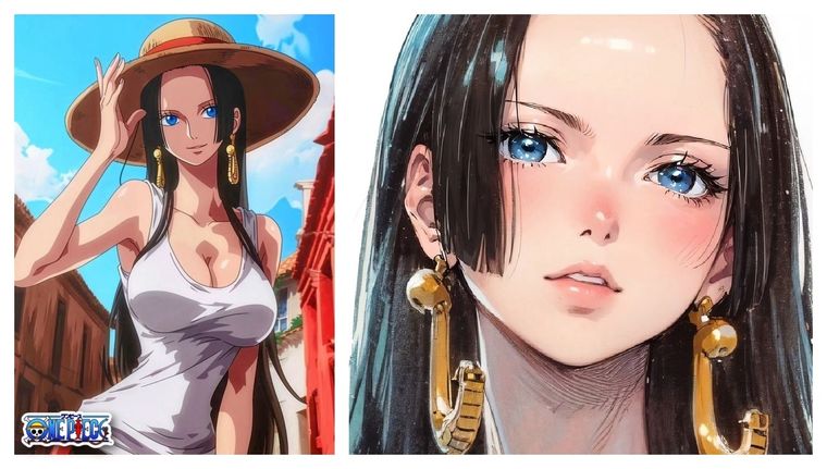 La IA nos revela los mejores Fan Arts de Boa Hancock, la bella “Emperatriz Pirata” de One Piece