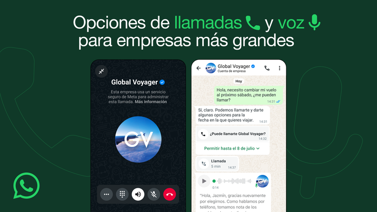 Las nuevas funciones de WhatsApp Business incorporan inteligencia artificial y soporte para llamadas, mejorando la interacción con los clientes. Las nuevas funciones de WhatsApp Business incorporan inteligencia artificial y soporte para llamadas, mejorando la interacción con los clientes.