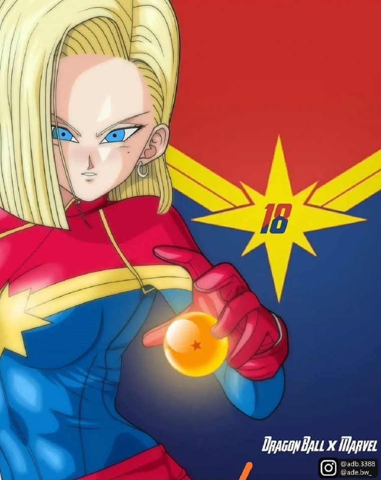 Una nueva obra conceptual del artista adb.3388 ha causado sensación en redes al imaginar a la poderosa Androide 18 de Dragon Ball Z como Capitana Marvel del Universo Cinematográfico de Marvel (MCU).