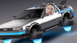 elon musk quiere que tesla construya un auto que flote como el delorean