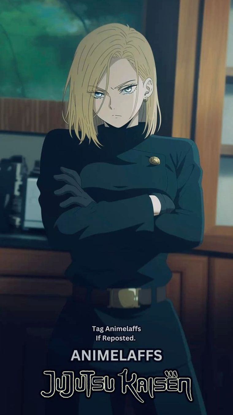 Androide 18, una hechicera con energía maldita artificial en Jujutsu Kaisen. Androide 18, una hechicera con energía maldita artificial en Jujutsu Kaisen.