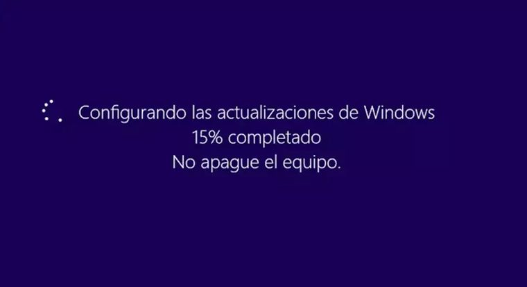 Cuando el ordenador se apaga durante una actualización, Windows intentará recuperar el sistema al reiniciarlo Cuando el ordenador se apaga durante una actualización, Windows intentará recuperar el sistema al reiniciarlo