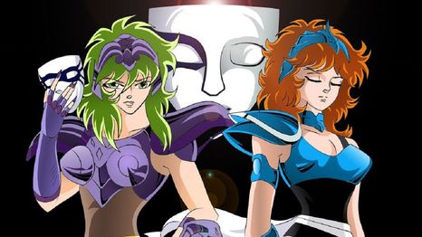 Una IA recrea en una versión hiperrealista a Los Caballeros de Plata Marin de Águila y Shaina de Cobra