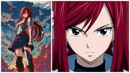 Erza Scarlet, conocida como Titania, la Reina de las Hadas, siempre ha destacado en Fairy Tail.
