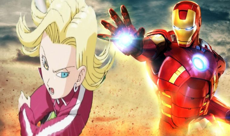 Dragon Ball Z y Marvel se fusionan: La IA imagina a Androide 18 como Iron Man y el resultado es épico