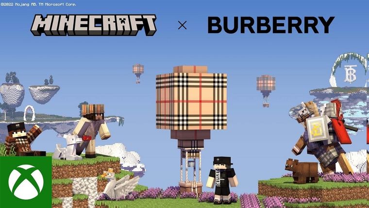 Minecraft se pone a la moda con Burberry en una nueva colaboración