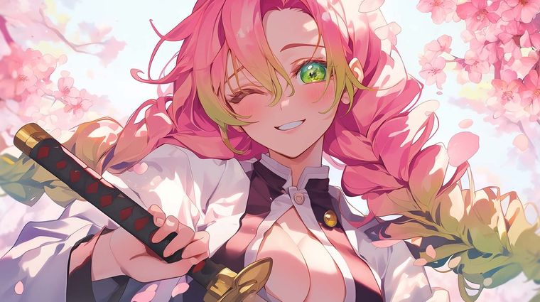 Cómo se vería Mitsuri Kanroji de Demon Slayer en la vida real, según la Inteligencia Artificial