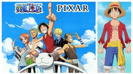 Este FanArt desarrollado por la IA nos muestra a los personajes de One Piece como si fueran de Pixar