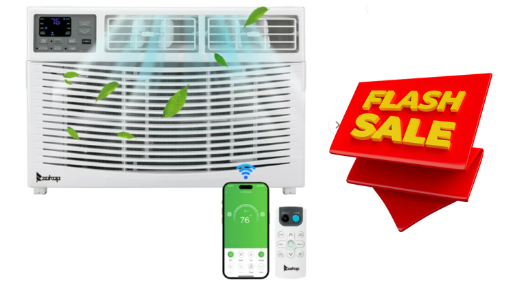 El aire acondicionado está en oferta por tiempo limitado.