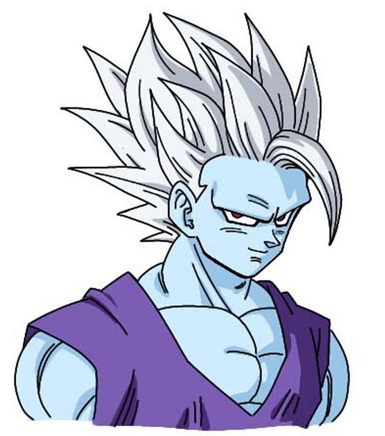 Primer diseño de Gohan Modo Bestia Primer diseño de Gohan Modo Bestia