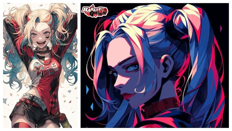 Así de increíble luce Harley Quinn gracias a la recreación de esta inteligencia artificial