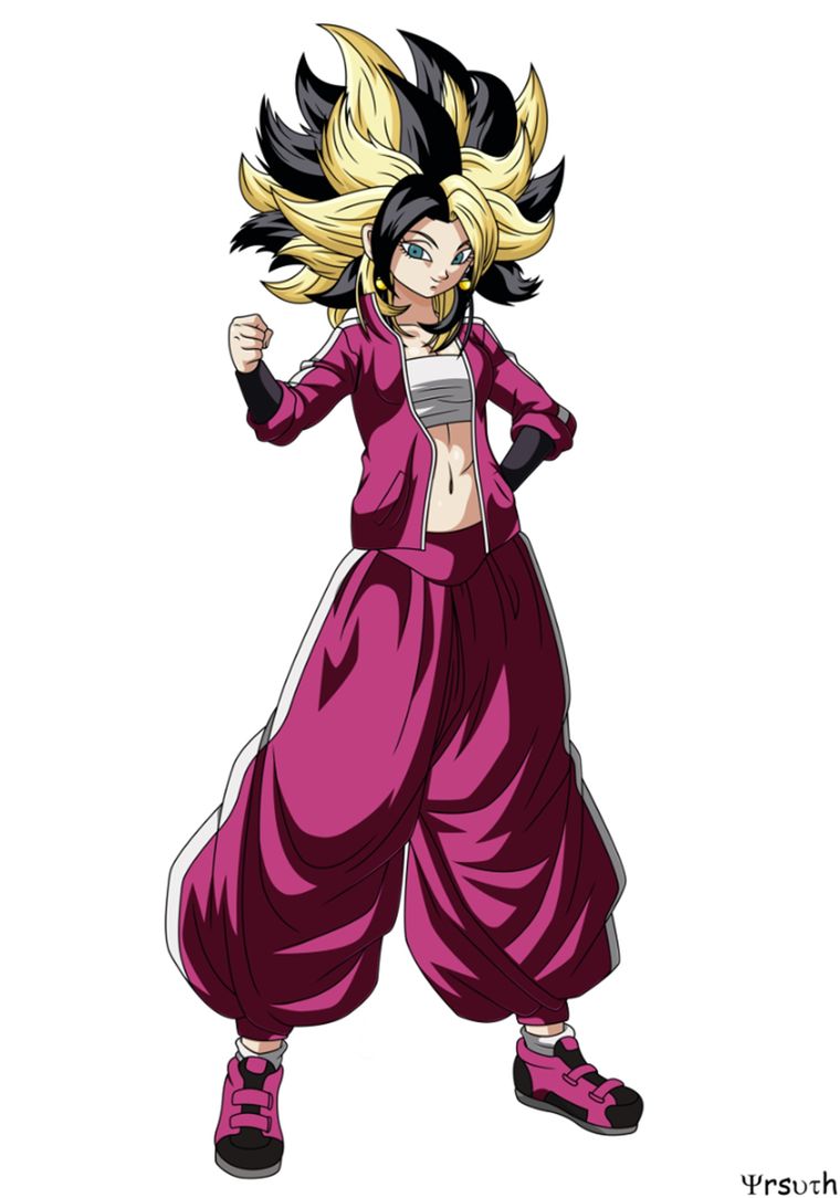 La fusión logra equilibrar la serenidad característica de Androide 18 con la intensidad de Caulifla La fusión logra equilibrar la serenidad característica de Androide 18 con la intensidad de Caulifla