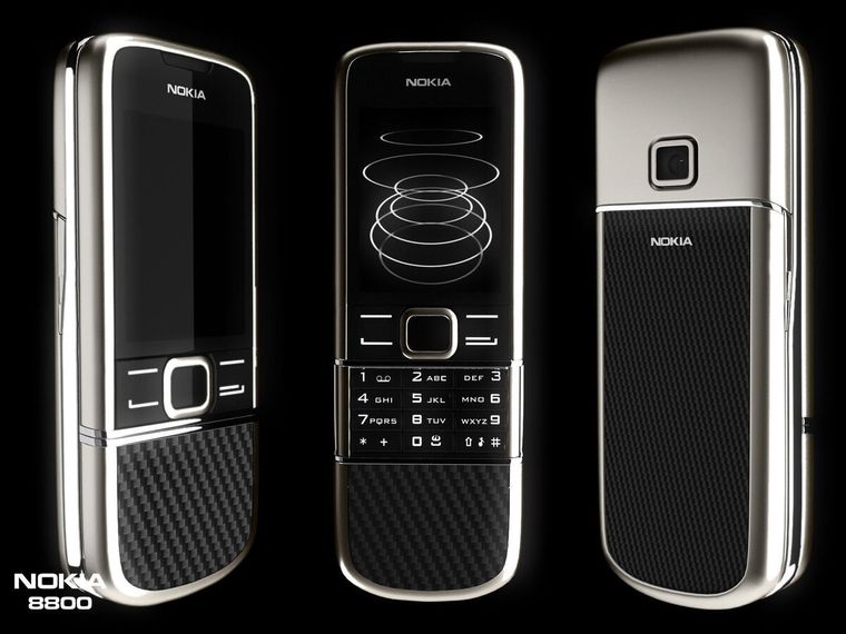 Nokia también cuenta con modelos muy valorados: el Nokia 8800 Carbon Arte, lanzado en 2013 y fabricado con materiales de lujo. Nokia también cuenta con modelos muy valorados: el Nokia 8800 Carbon Arte, lanzado en 2013 y fabricado con materiales de lujo.