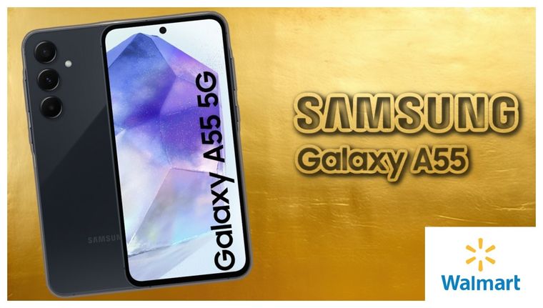El Samsung Galaxy A55 es el mejor teléfono de gama media y llega a Walmart con un gran descuento