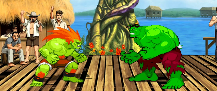 Hulk vs. Blanka: cuál de estos personajes ganaría en una contienda virtual