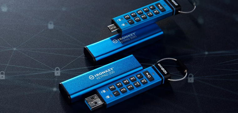 Kingston refuerza su portafolio de productos de encriptación por hardware con Ironkey Keypad 200C y D500S