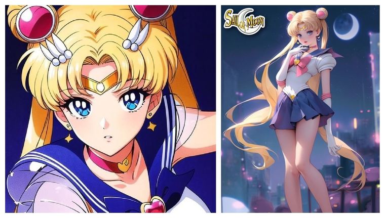 LA IA recrea la versión más sorprendente de Sailor Moon con su icónico traje clásico