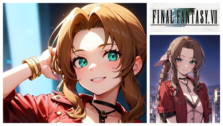 Aerith, la bella protagonista de Final Fantasy 7, cobra vida gracias a la magia de la IA