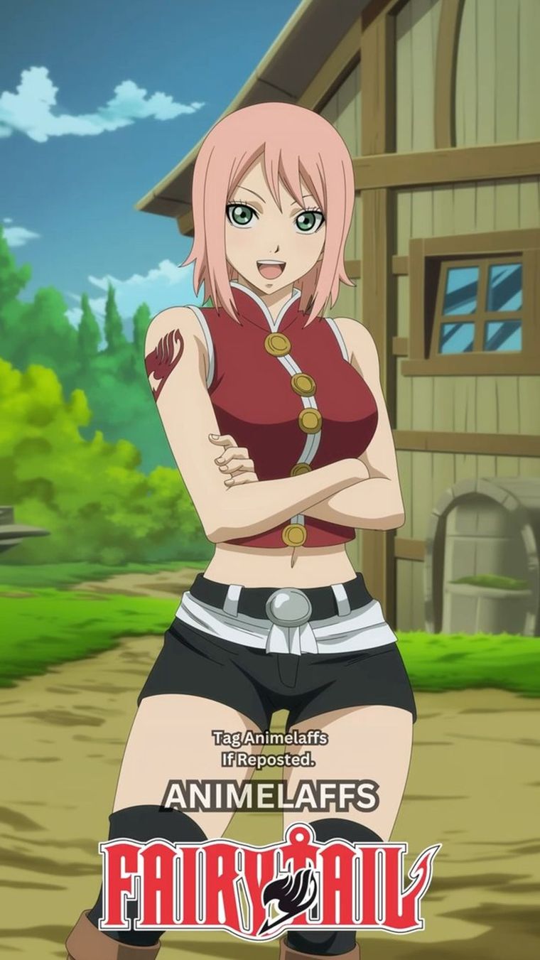 Sakura Haruno en Fairy Tail. Sakura Haruno en Fairy Tail.