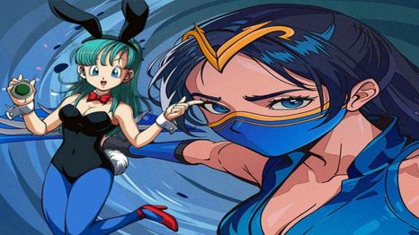 Bulma y Kitana se unen en este crossover: descubre la fusión épica de dos iconos del anime y los videojuegos