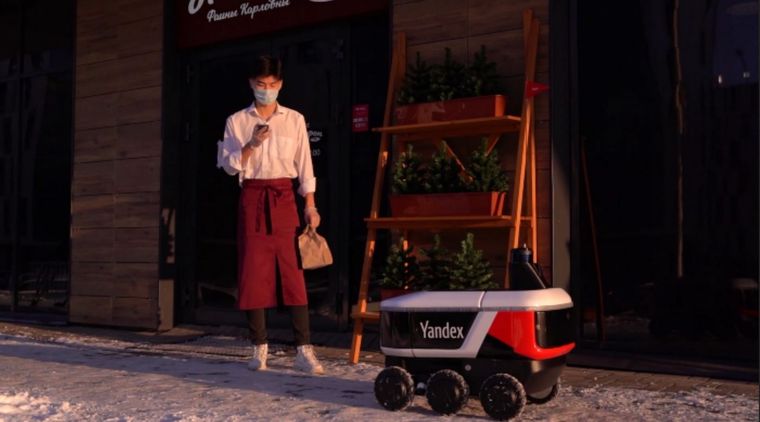 Nueva York tiene deliverys realizados por robots.