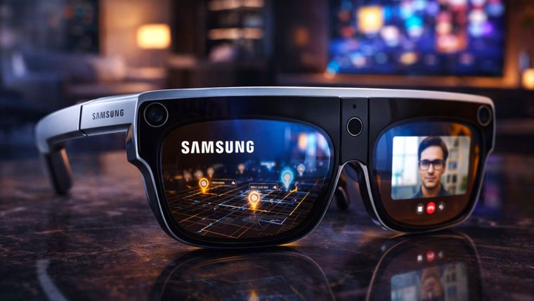 Las nuevas gafas inteligentes de Samsung llegarían al mercado en 2026.
