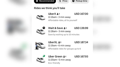 Tarifas que superan los $100 dólares: el elevadísimo precio de Uber