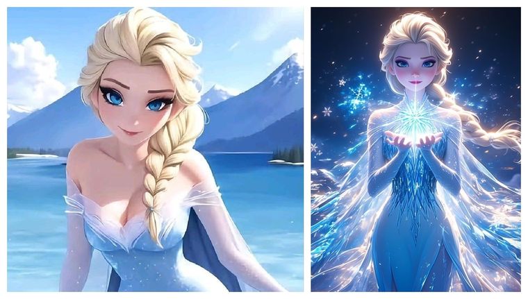 Elsa crece en el reino de Arendelle junto a su hermana Anna