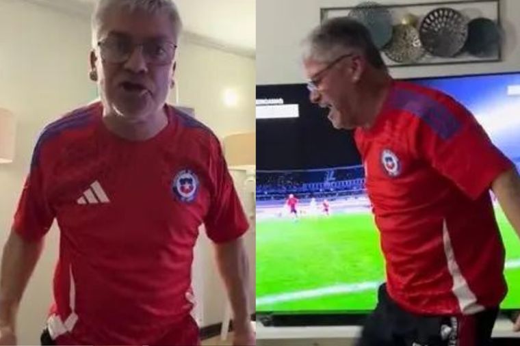 Un hincha de Chile se volvió viral por sufrir ante la derrota con la Selección Argentina.