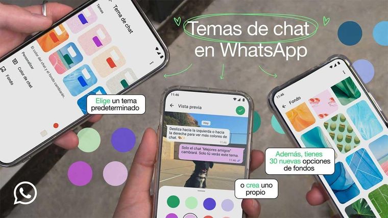Con esta herramienta, cada conversación en WhatsApp puede tener su propio color y fondo personalizados