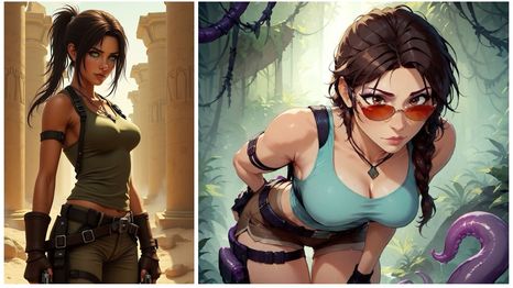 Lara Croft se transformó en un ícono inmediato de los videojuegos con Tomb Raider.